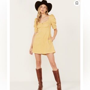 Free People Women’s Cheyenne Denim Dress in Size Small